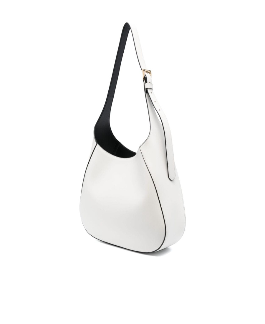Prada White Leather Shoulder Bag In White
