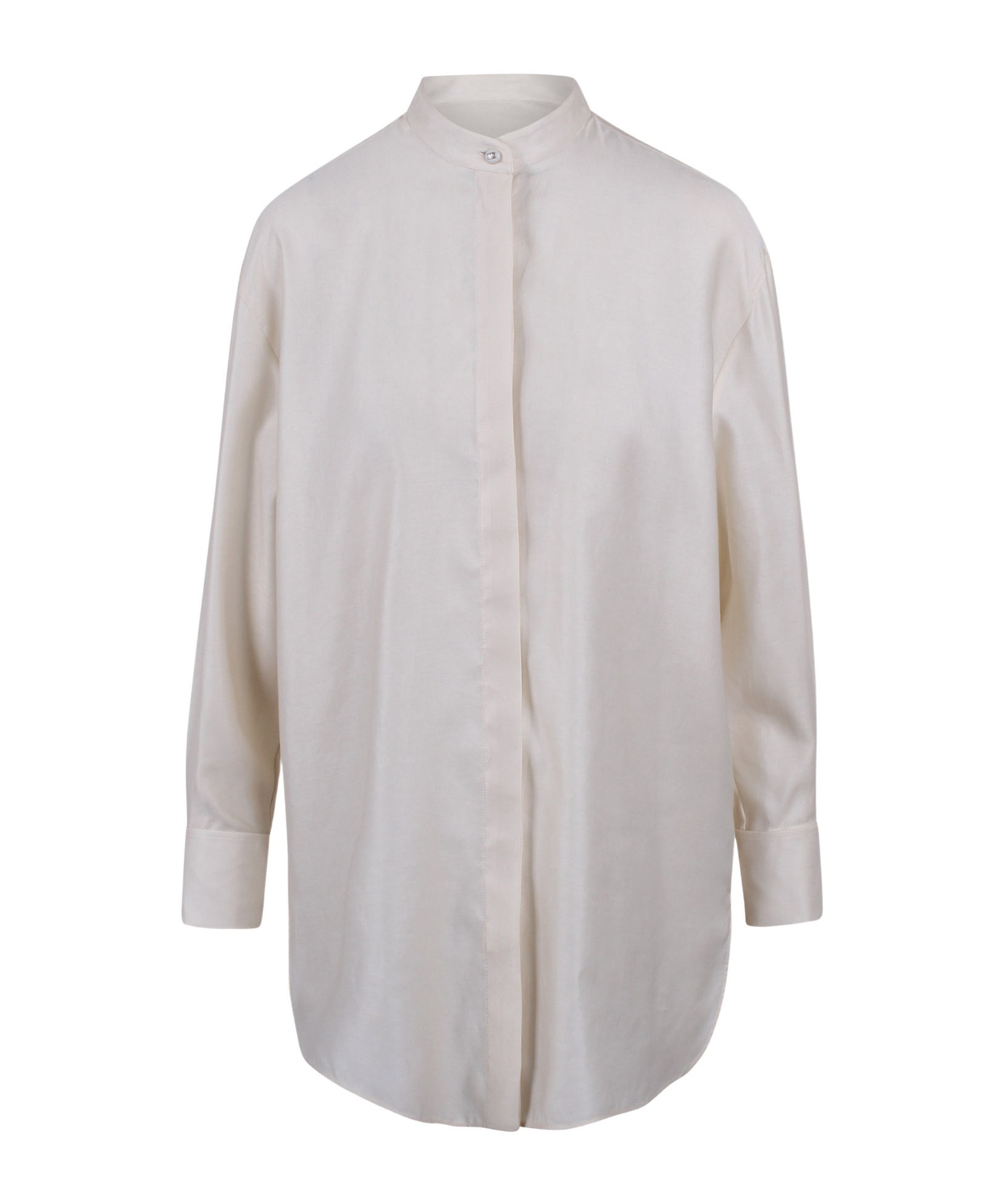 Max Mara Long-sleeved Shirt In Gray