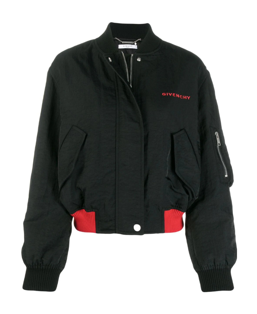 Givenchy Logo Casual Jacket In Black
