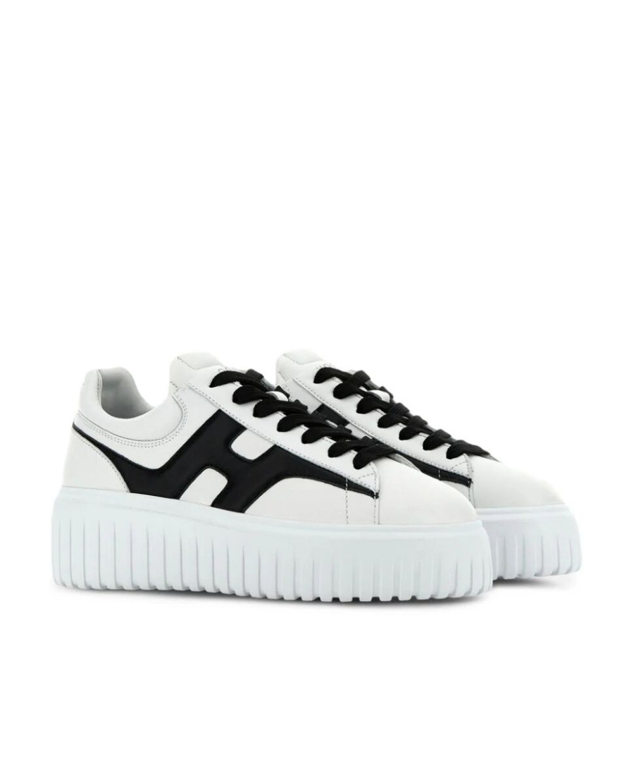 Hogan Nappa Leather Sneakers With Extralight Eva Sole In White