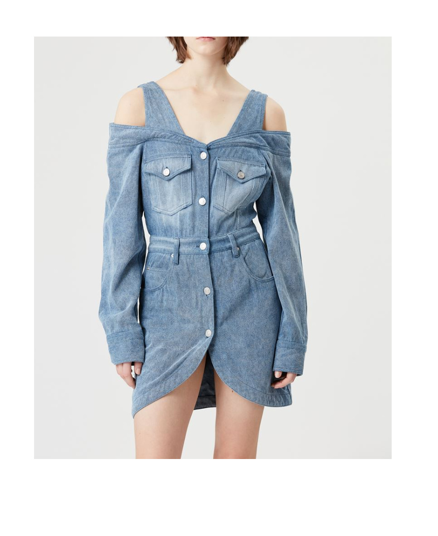 ISABEL MARANT PELONA DENIM MINI DRESS