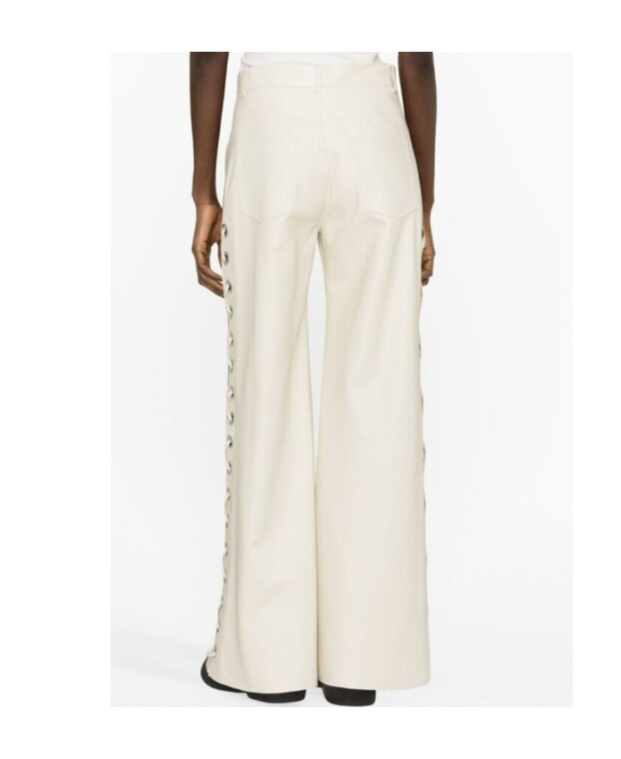Chloé Logo Casual Pants In White