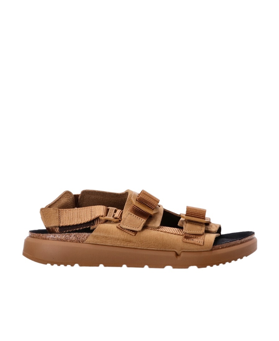 Birkenstock Shinjuku Natural Leather Sandals In Brown