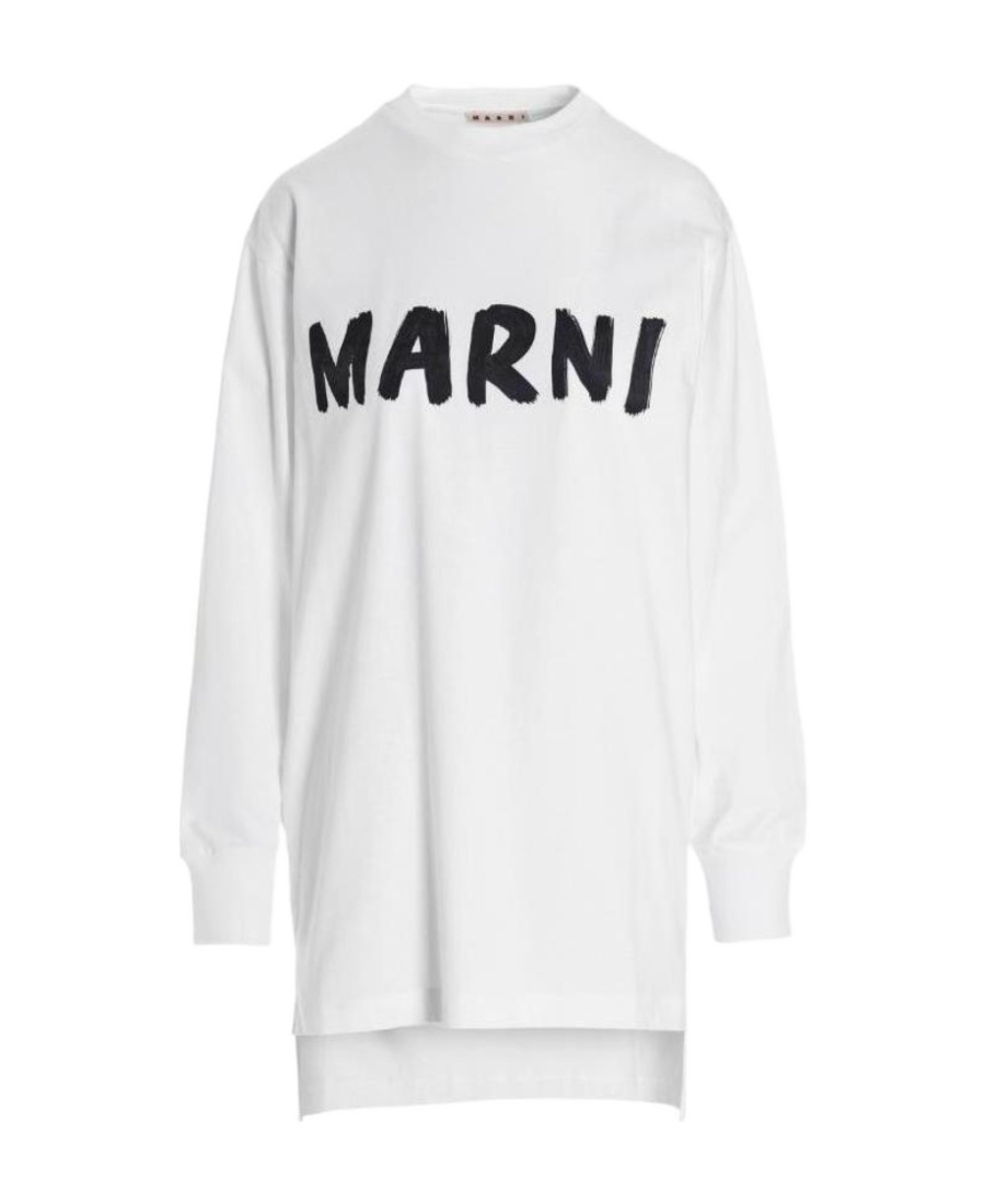 Marni Logo-print Sweatshirt In White