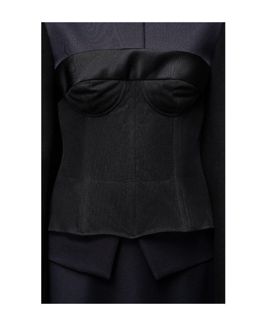 Maison Margiela Mesh-panel Cropped Top In Black