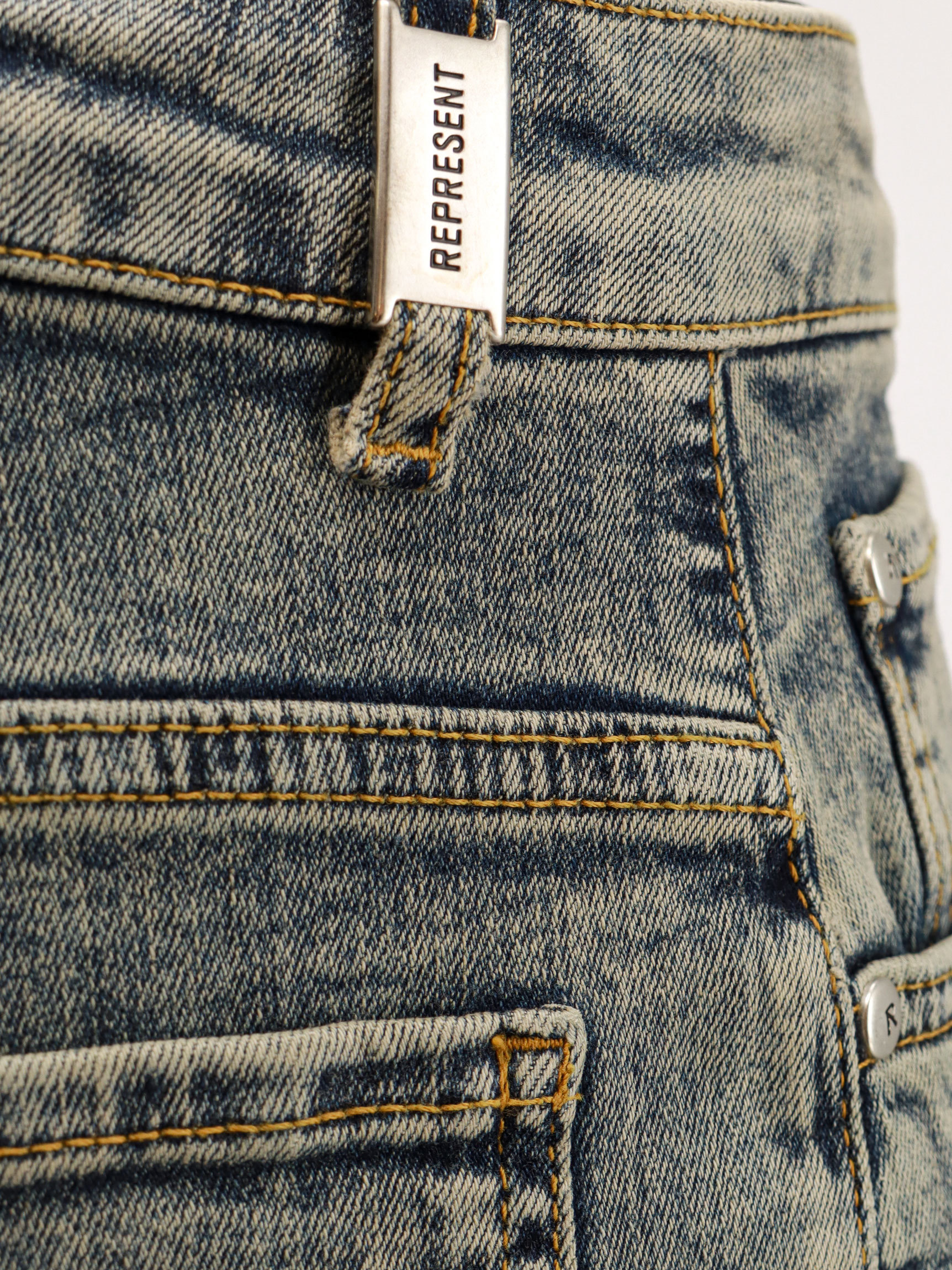 Represent Belt Loop With Jeans In Black