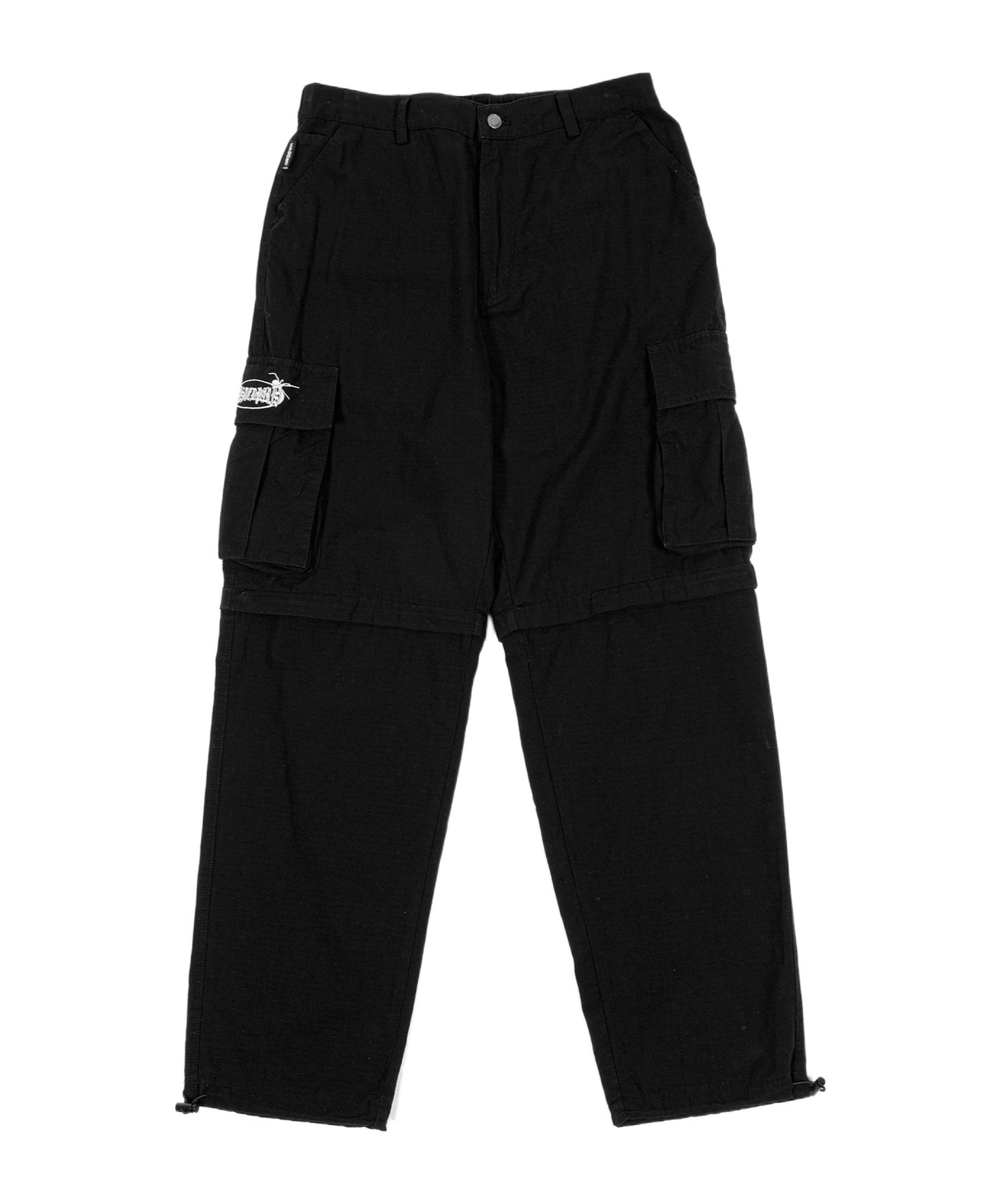 Wasted Paris Elastic Waist Casual Pants In Black