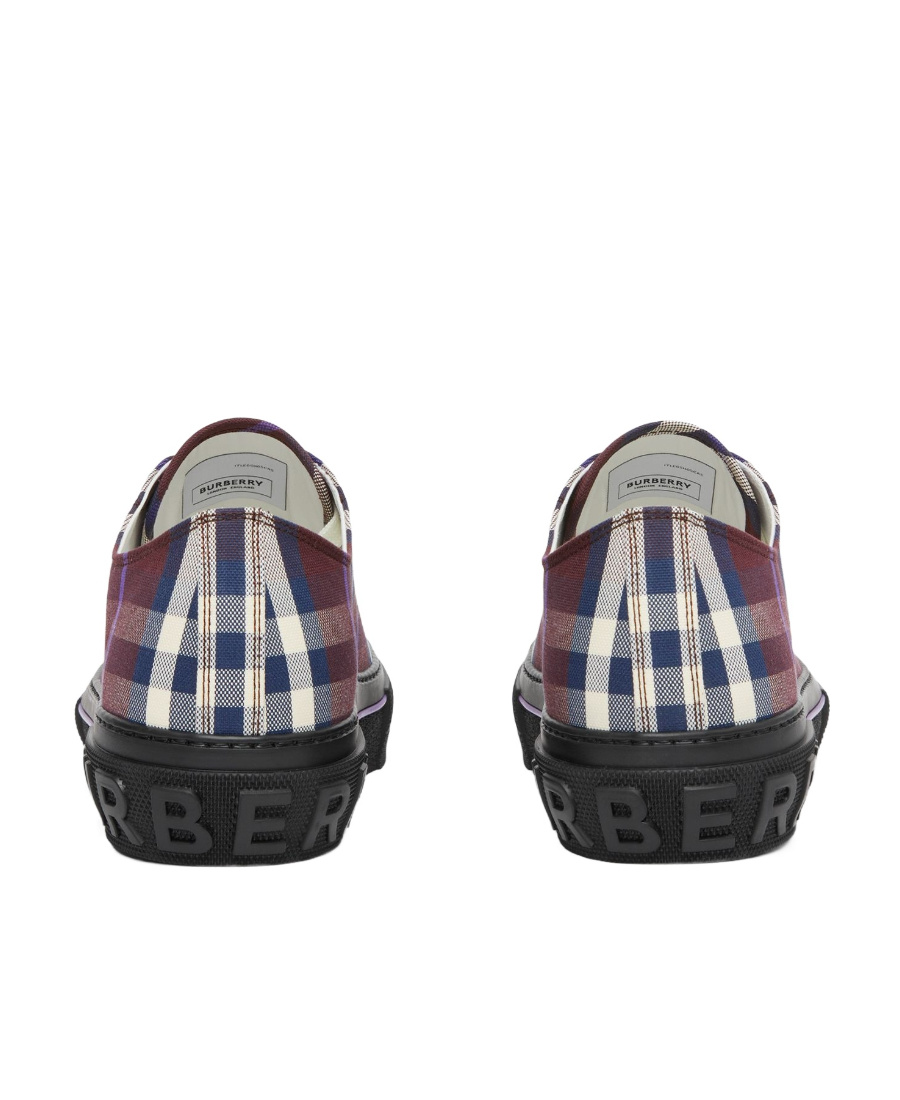 Burberry Vintage Check Low-top Sneakers In Black