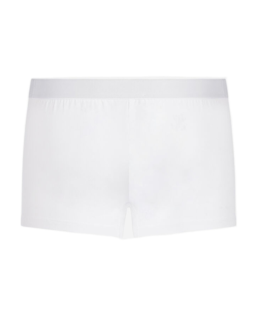 Dolce & Gabbana Two-way-stretch Jersey Regular-fit Boxers With Emblem In White