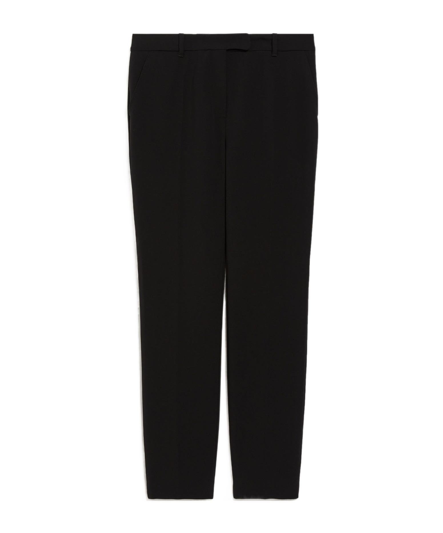 Max Mara Belt Ring Casual Pants In Black