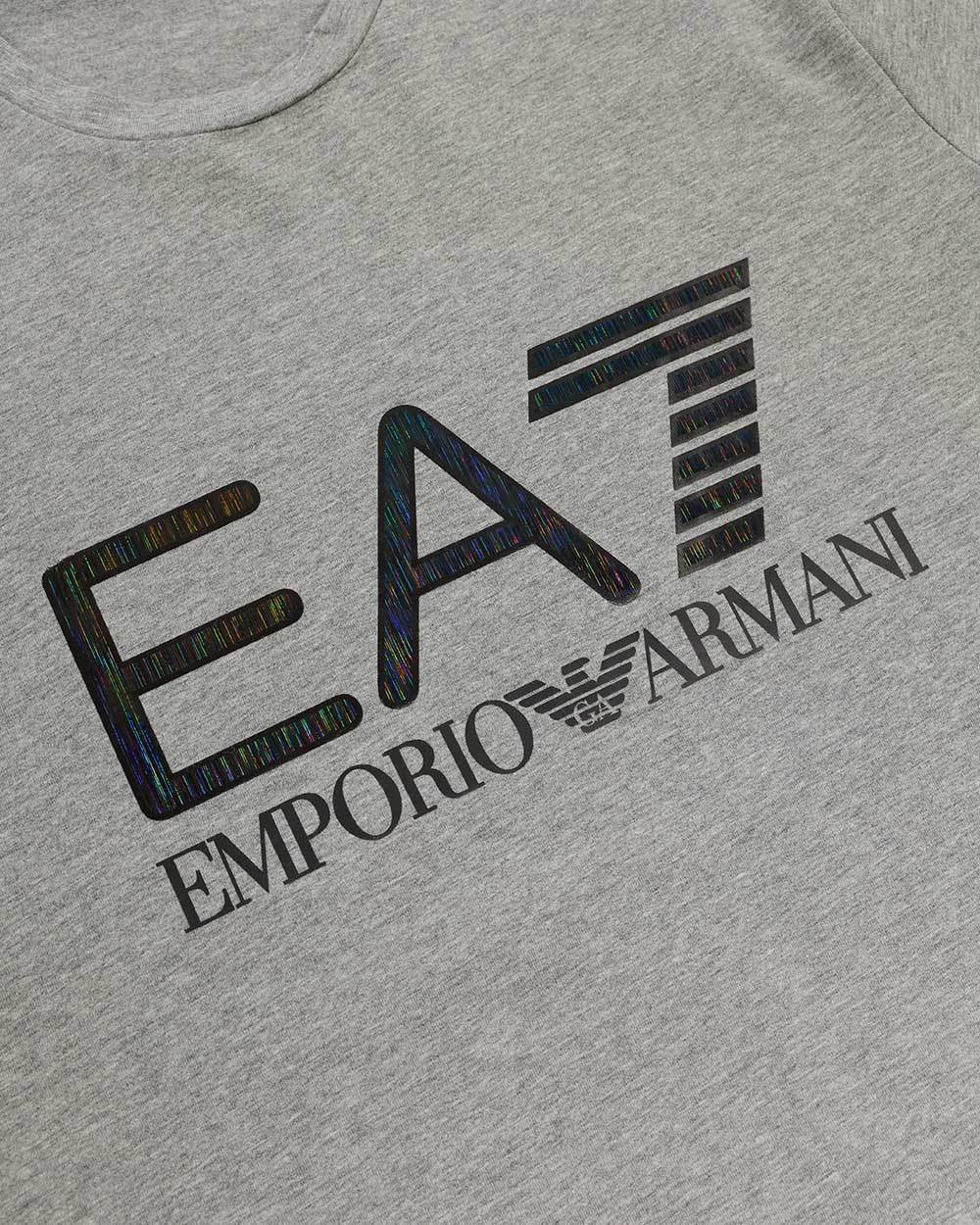 EA7 LOGO T-SHIRT WITH ROUND NECK