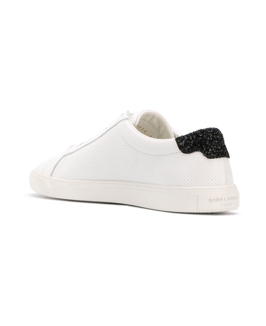 Saint Laurent Low-strapped Casual Sneakers In White