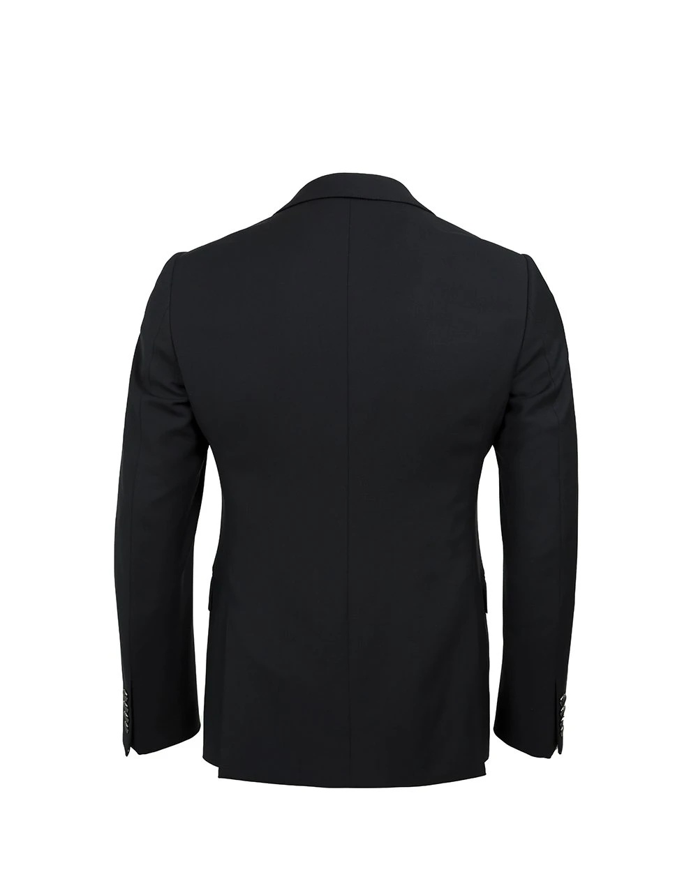 Armani Collezioni Logo Suit Jacket In Black