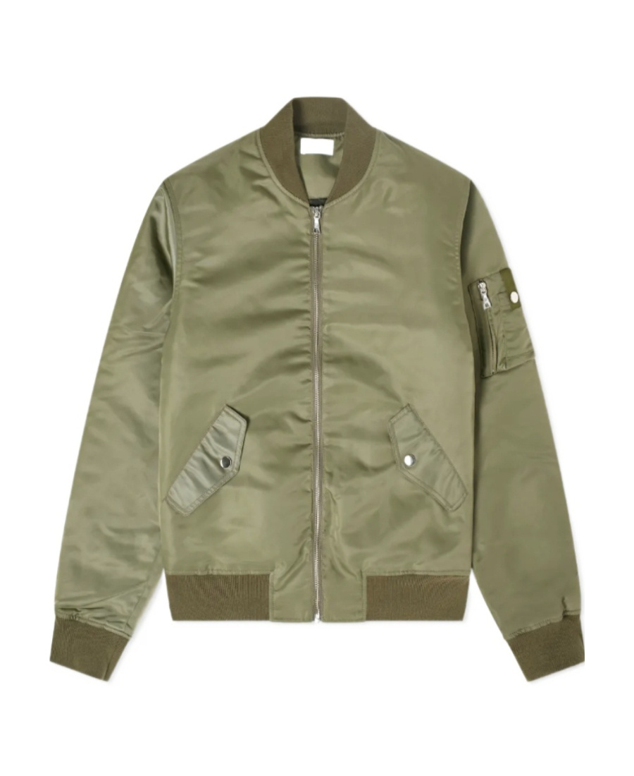 John Elliott Bogota Ii Bomber Jacket In Green