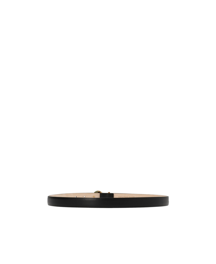 Versace Medusa Logo-buckle Leather Belt In Black