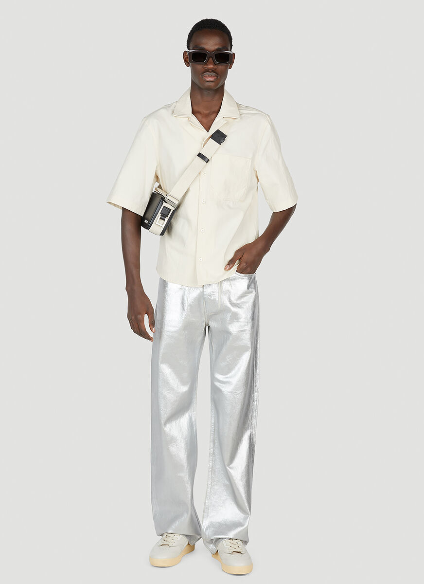 Jacquemus Short-sleeve Button-fastening Shirt In White