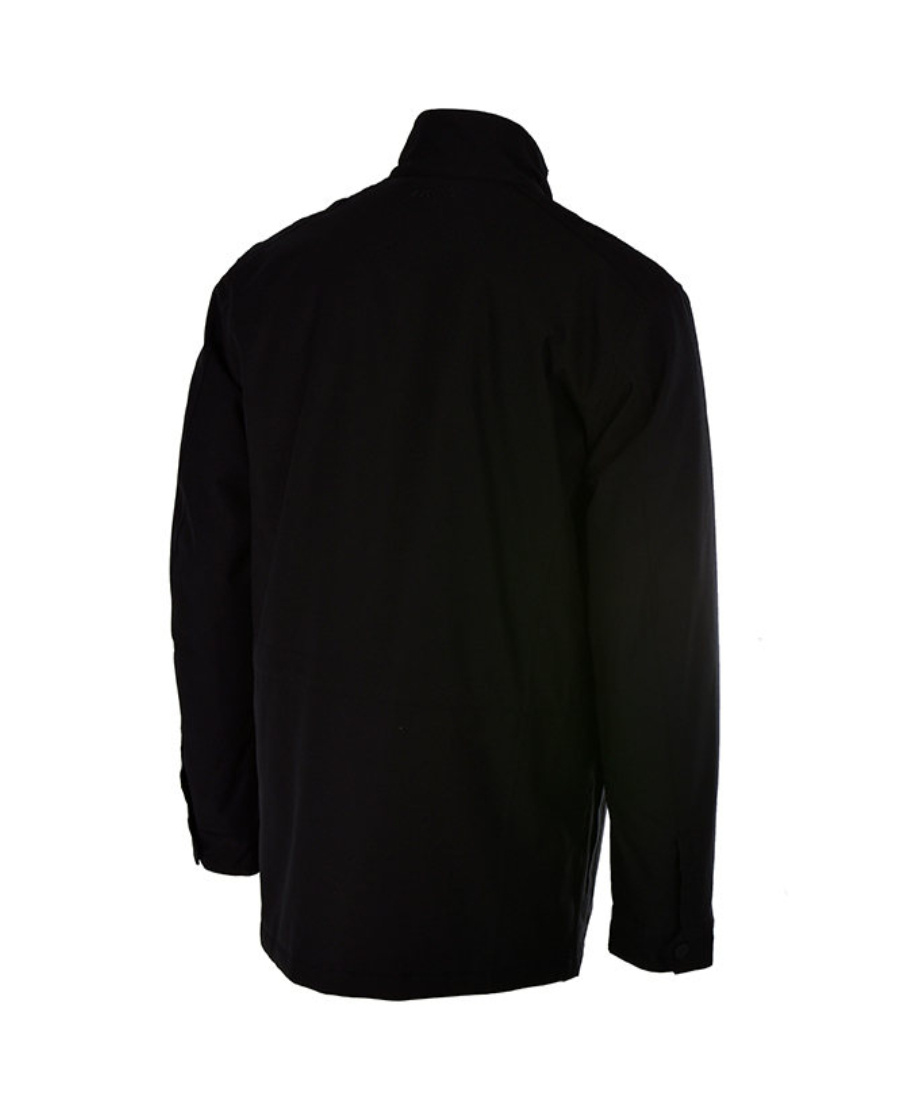 Shop Zegna Zipper Casual Jacket In Black