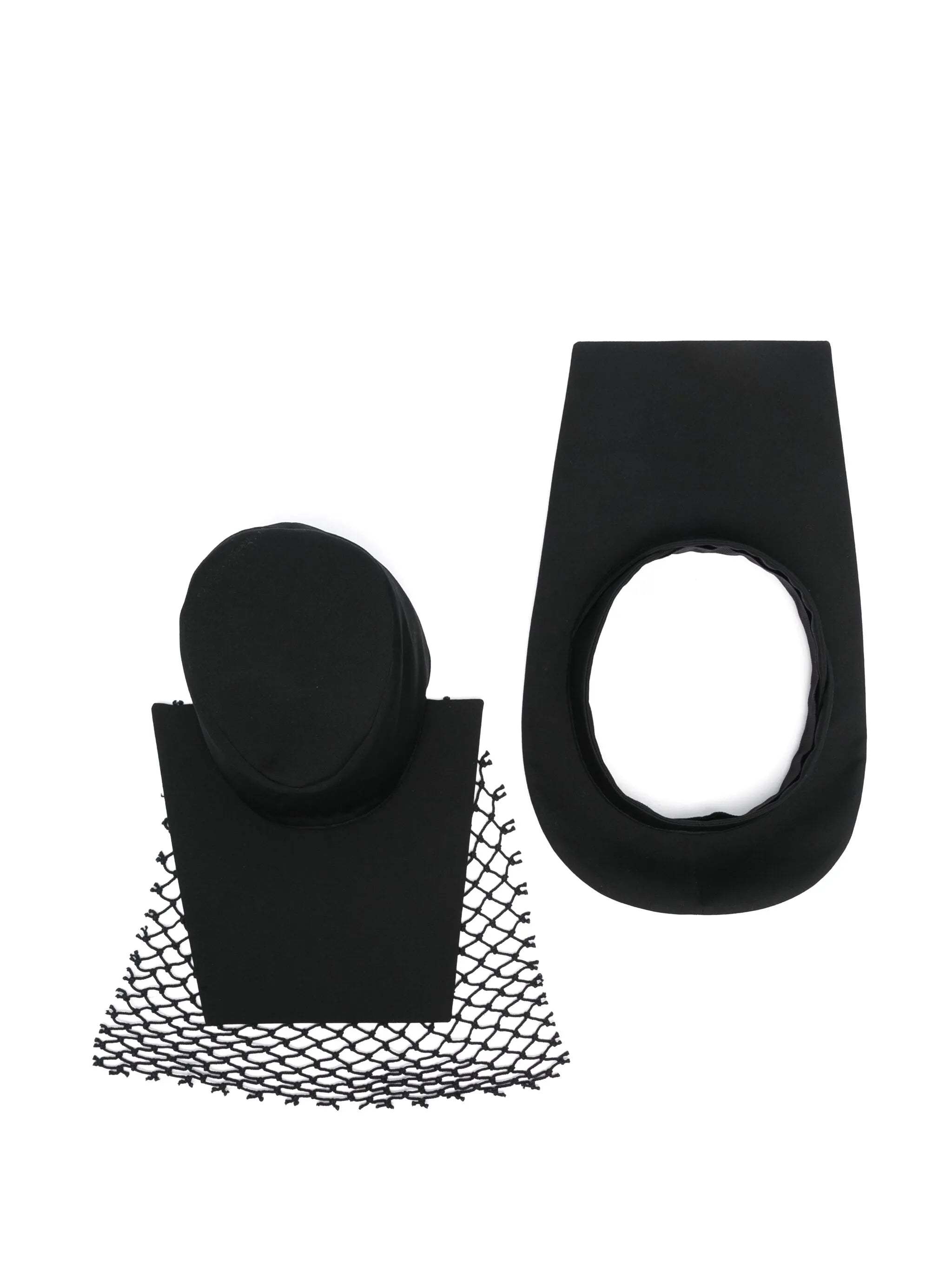 Yohji Yamamoto Layered Brim Show Hat In Black