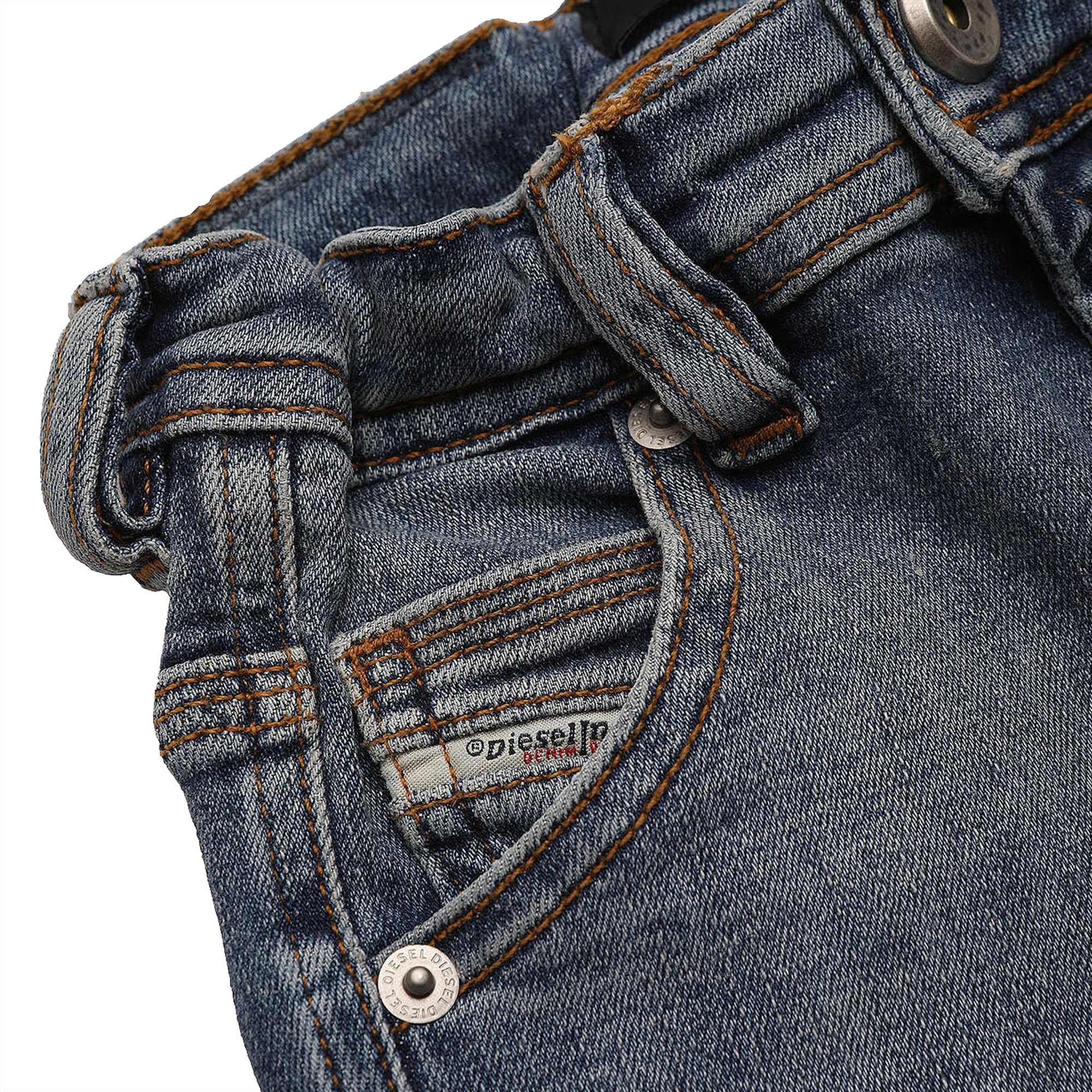 Diesel Frayed Jeans Shorts In Black