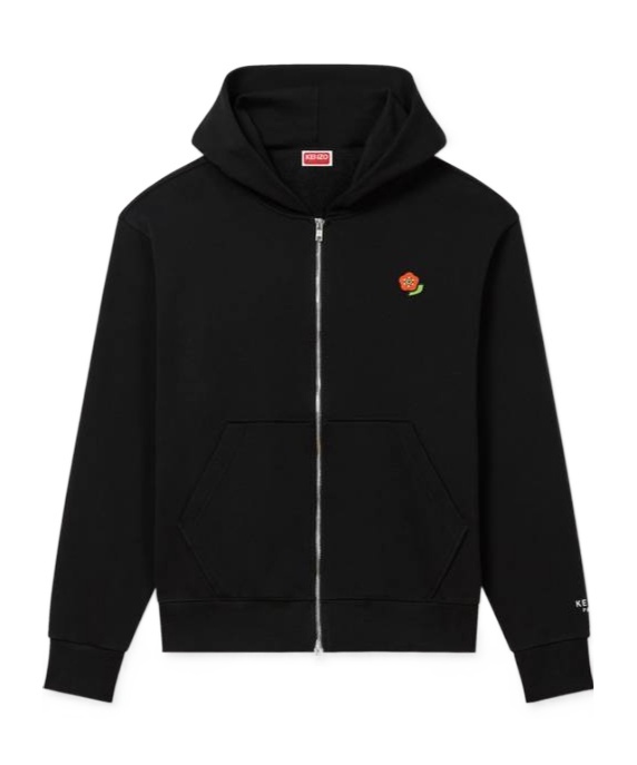 Kenzo Men's Boke Flower Full Zip Hoodie In Black