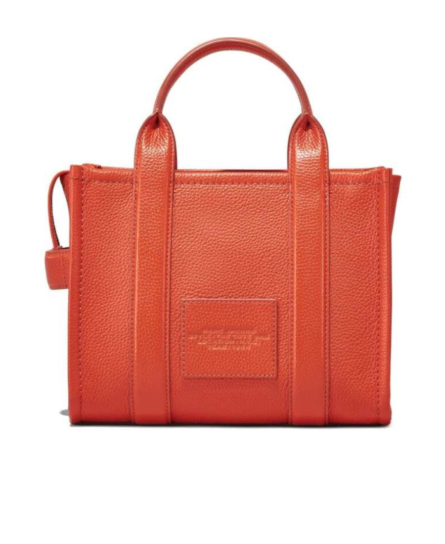Marc Jacobs The Mini Tote Leather Bag In Red