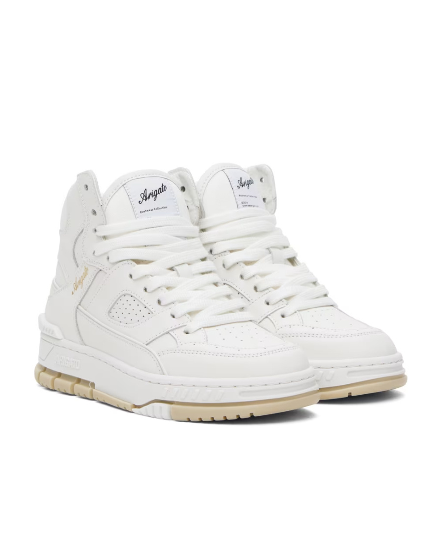 Axel Arigato Stitching Design High-top Casual Shoes In White