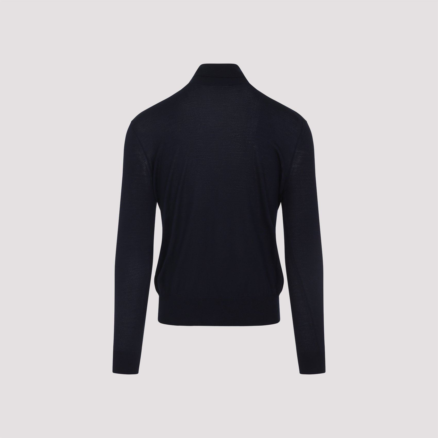 Saint Laurent Wool And Cashmere Turtleneck Pullover In Blue
