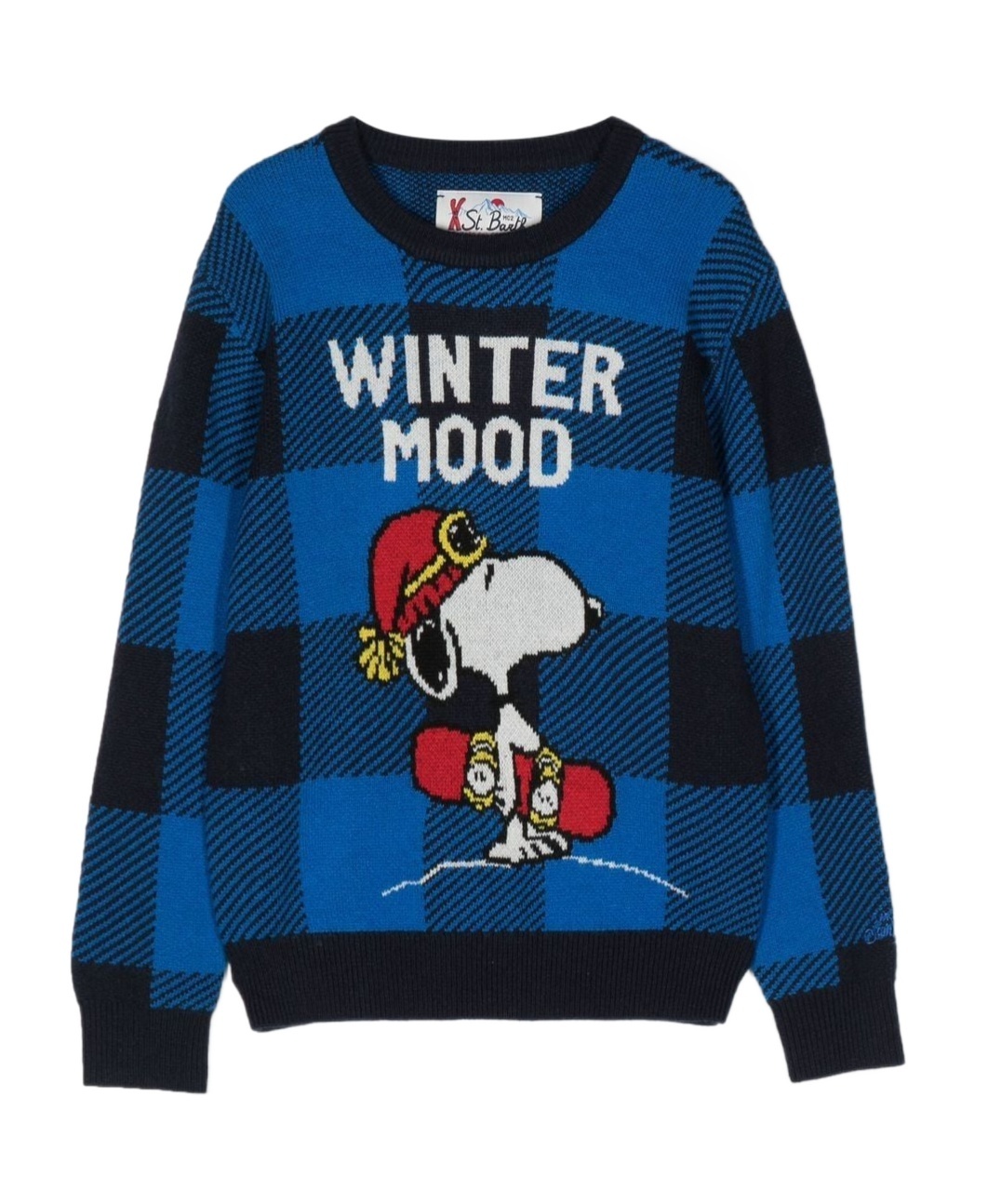 Mc2 Saint Barth Long-sleeved Sweater In Blue