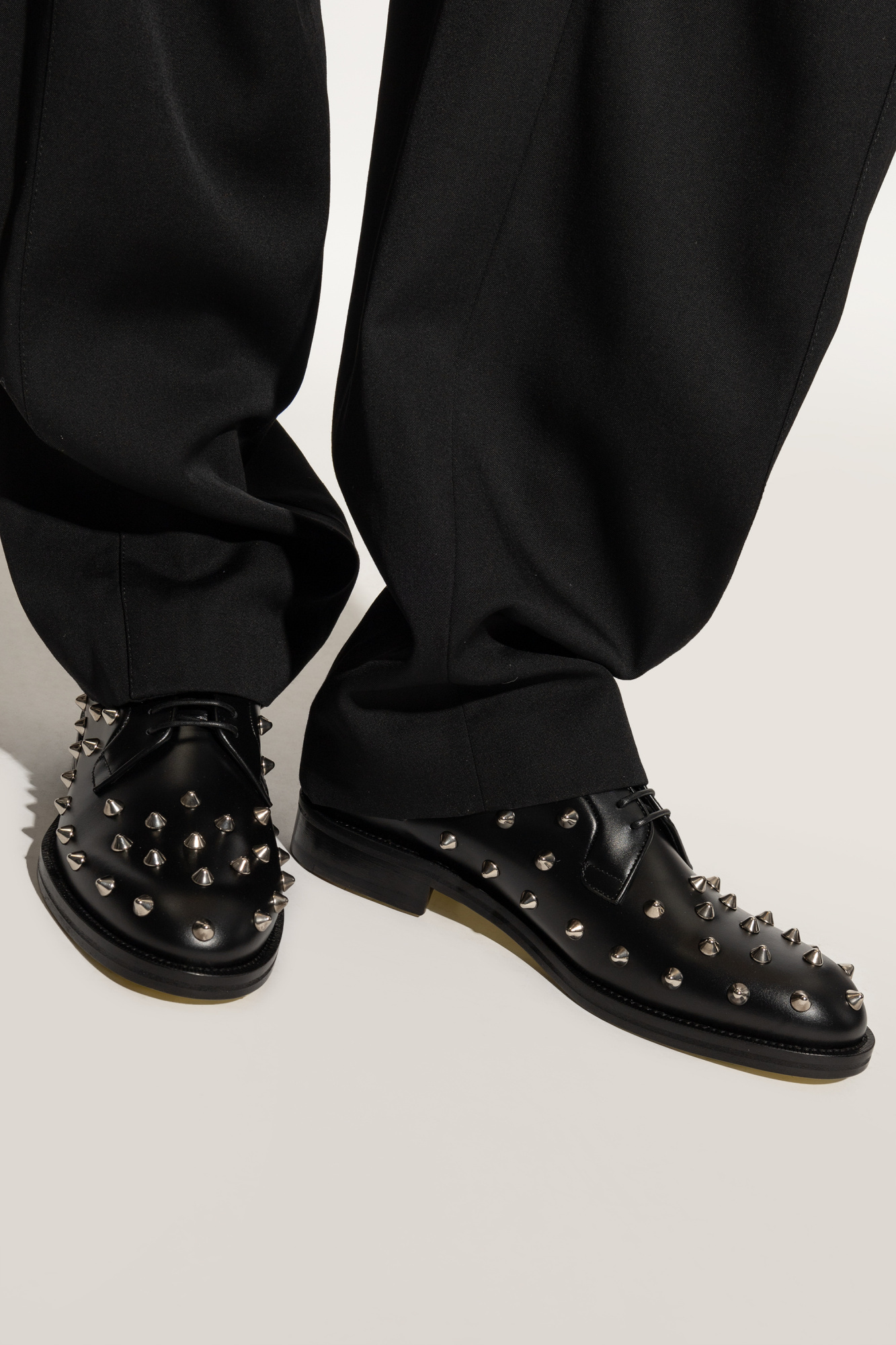 Dsquared2 Allover Studs Brogues In Black