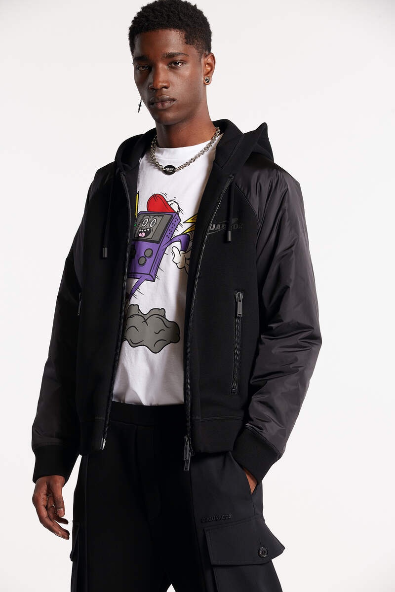 Dsquared2 Ibra Black On Black Hoodie In Black