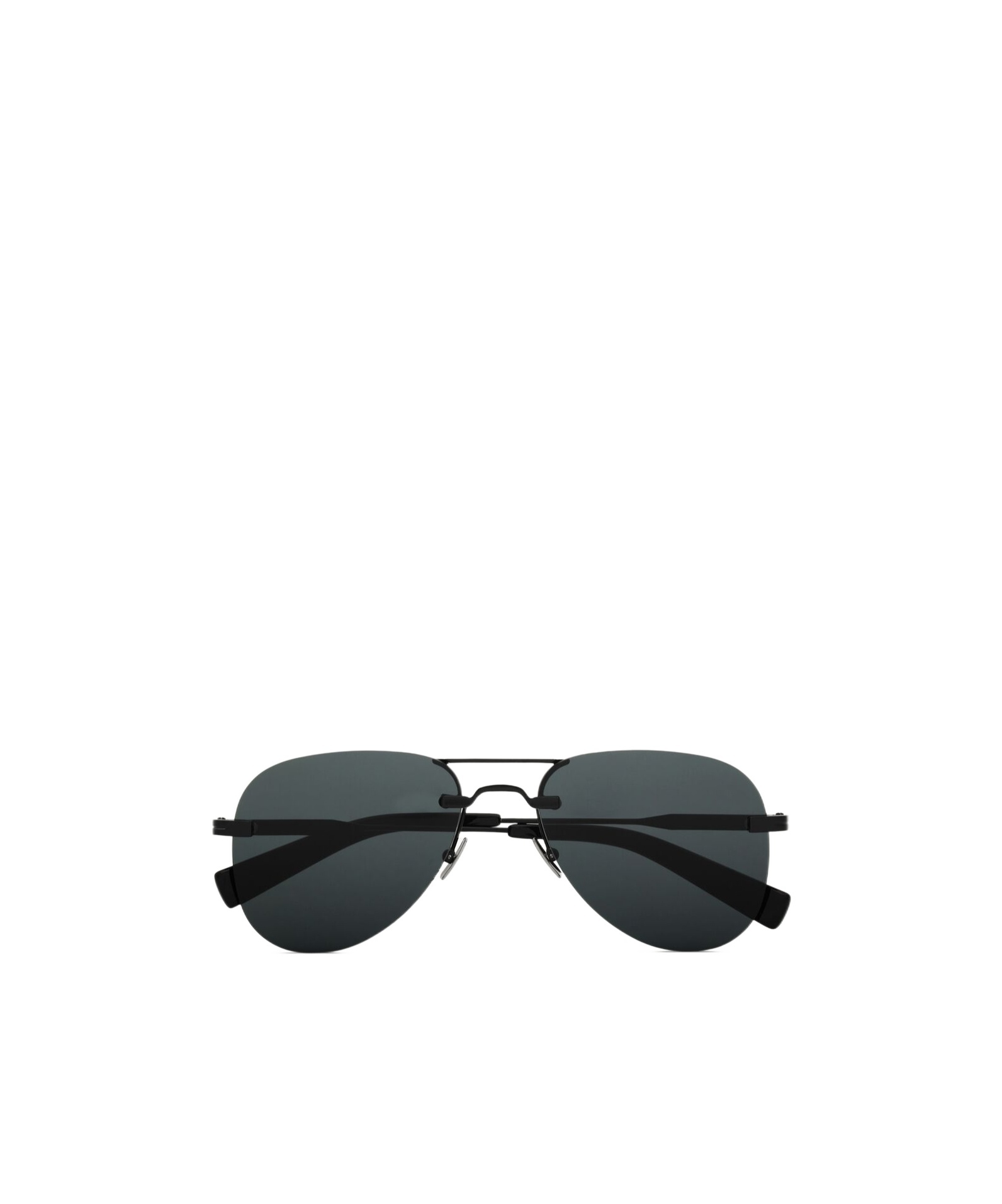 Saint Laurent Rimless Pilot Sunglasses In Black