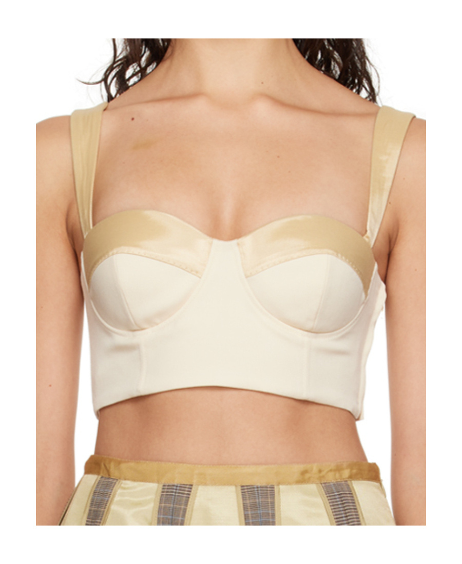 Moschino Inside Out Vest In Nude