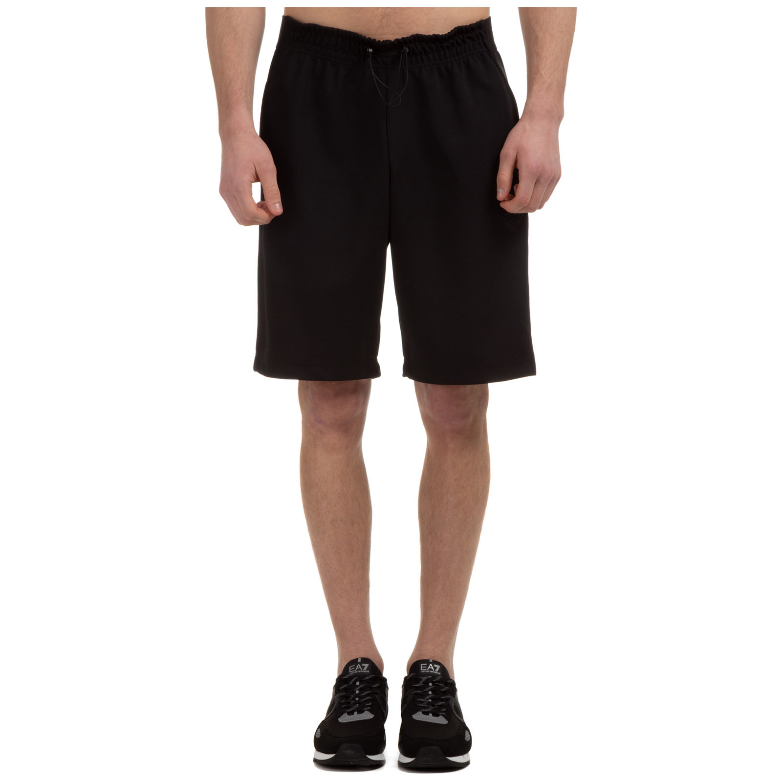 Ea7 Lace Up Shorts In Black