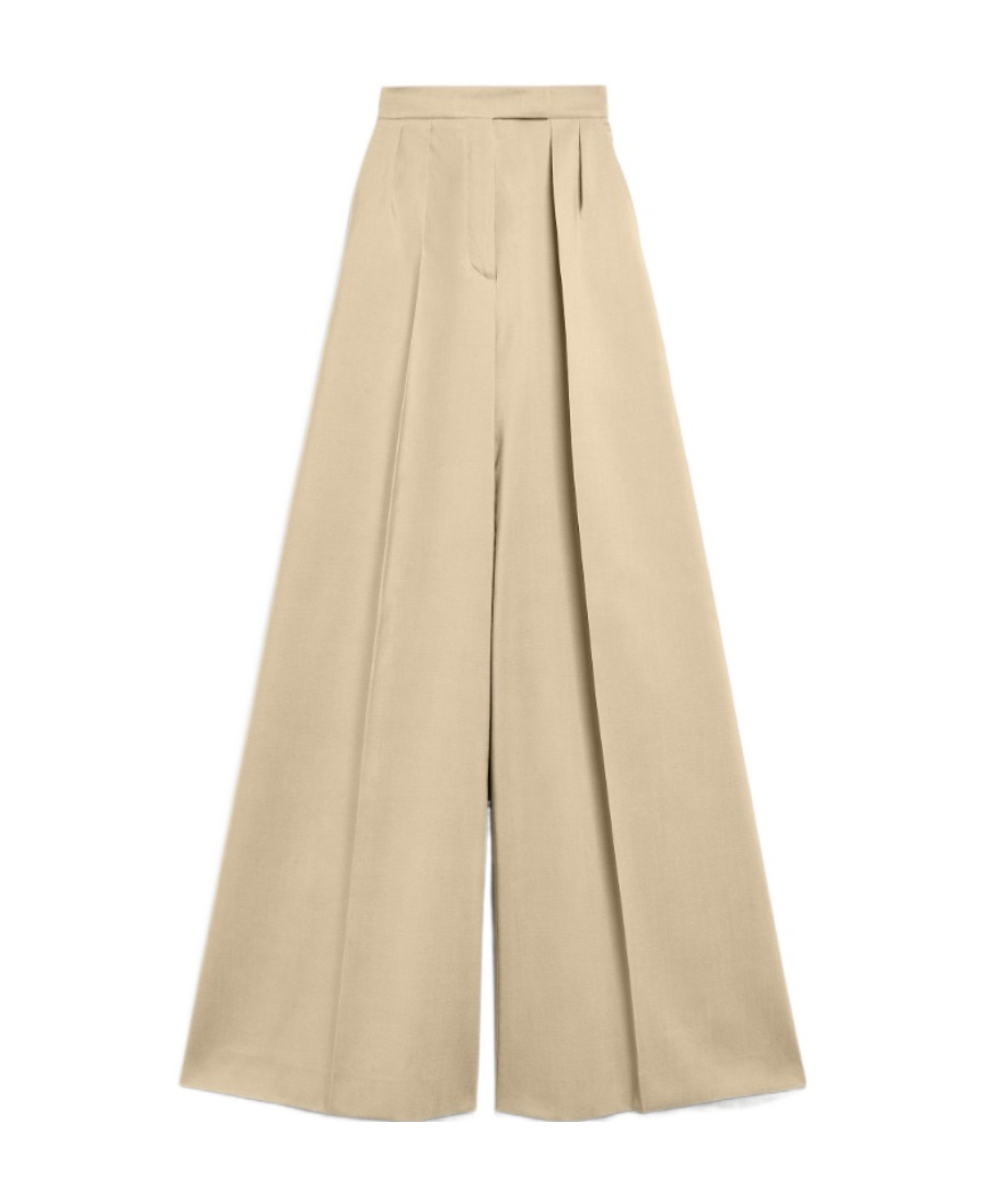 Max Mara Pleated Casual Pants In Brown