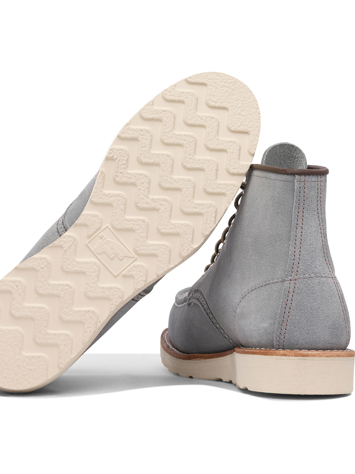 Red Wing Shoes 8800 Classic Moc Suede Boots In Grey