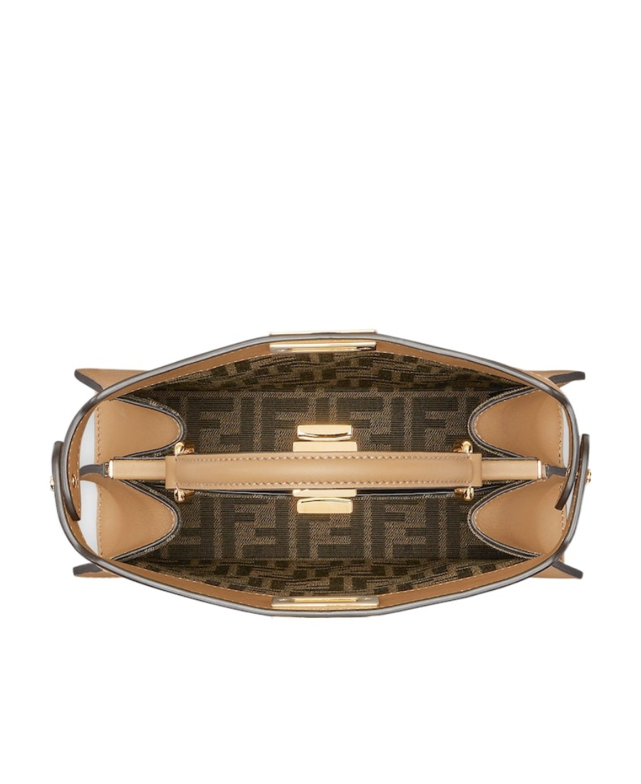 Fendi Peekaboo Iseeu Petite Tote Bag In Brown