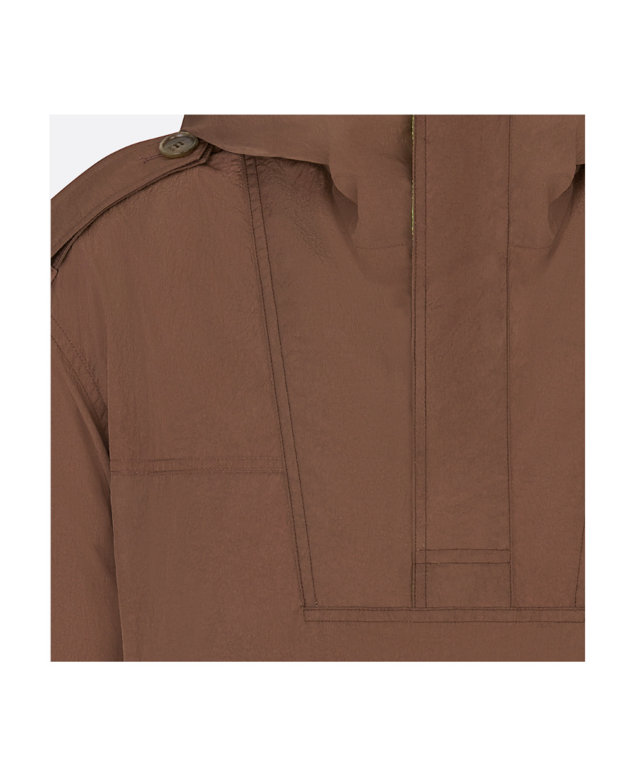 Dior Logo Hooded Casual Jacket In Green