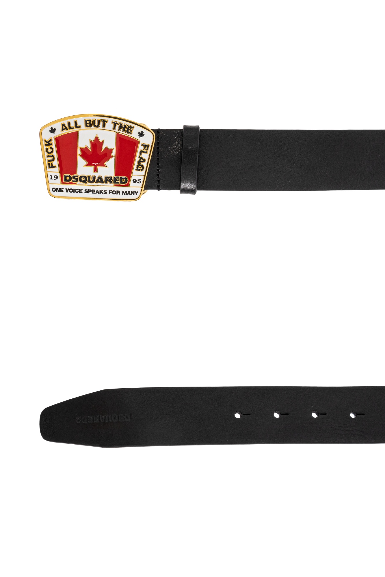 Dsquared2 Leaf Detail Buckle Adjustable Fit Belts In Multicolor