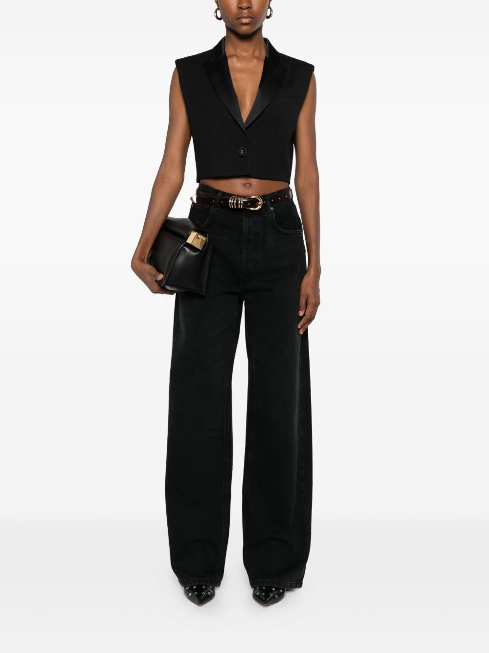Twinset Single-button Jacket In Black