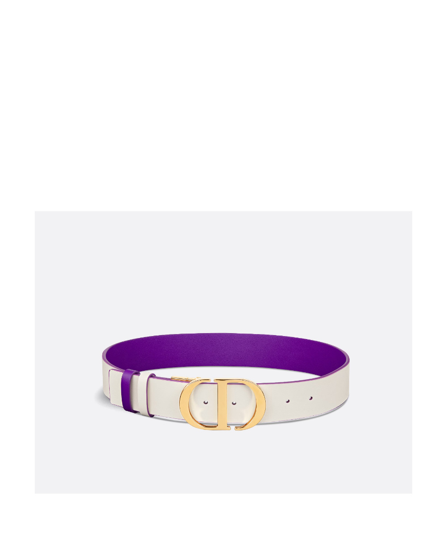Dior 30 Montaigne Double-sided Belt In Purple