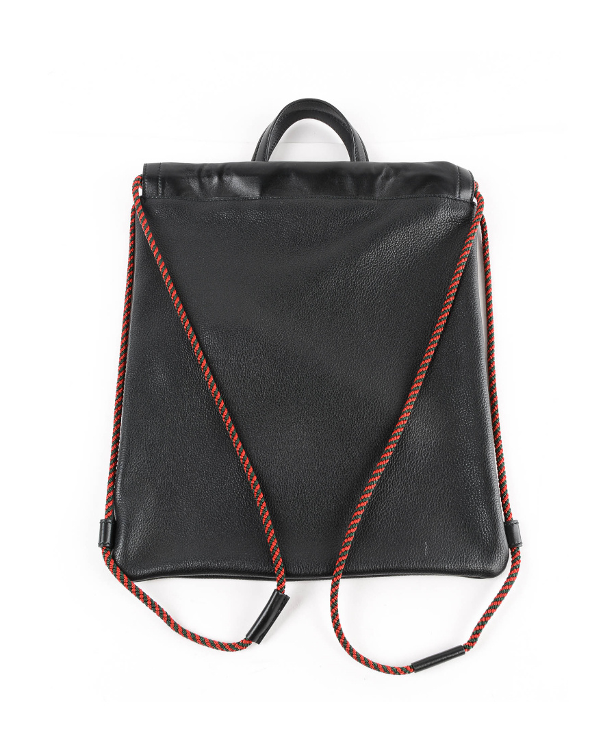 Gucci Logo Drawstring Backpack In Black