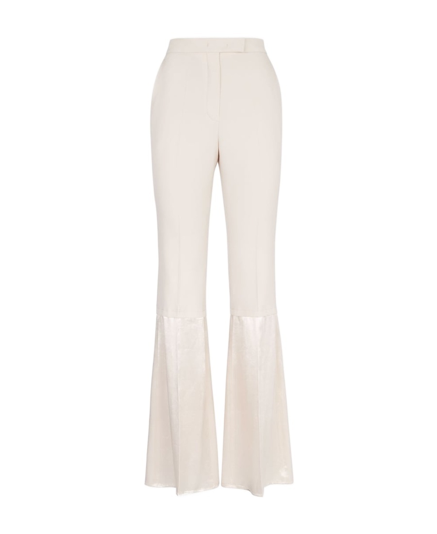 Fendi Tailored Gabardine Trousers In White