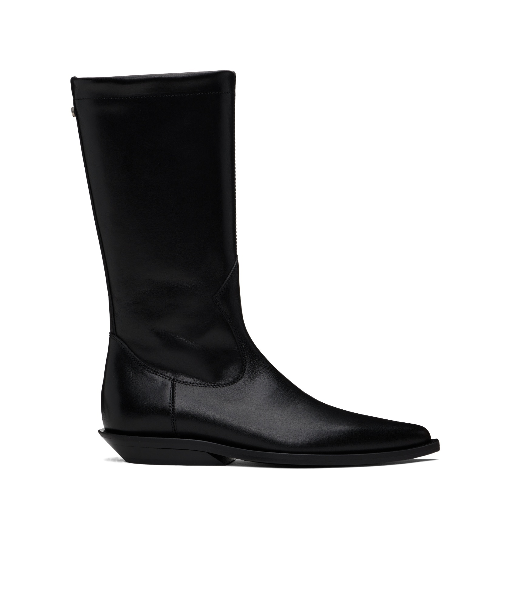 Ann Demeulemeester Black Jani Pointy Cowboy Boots In Black