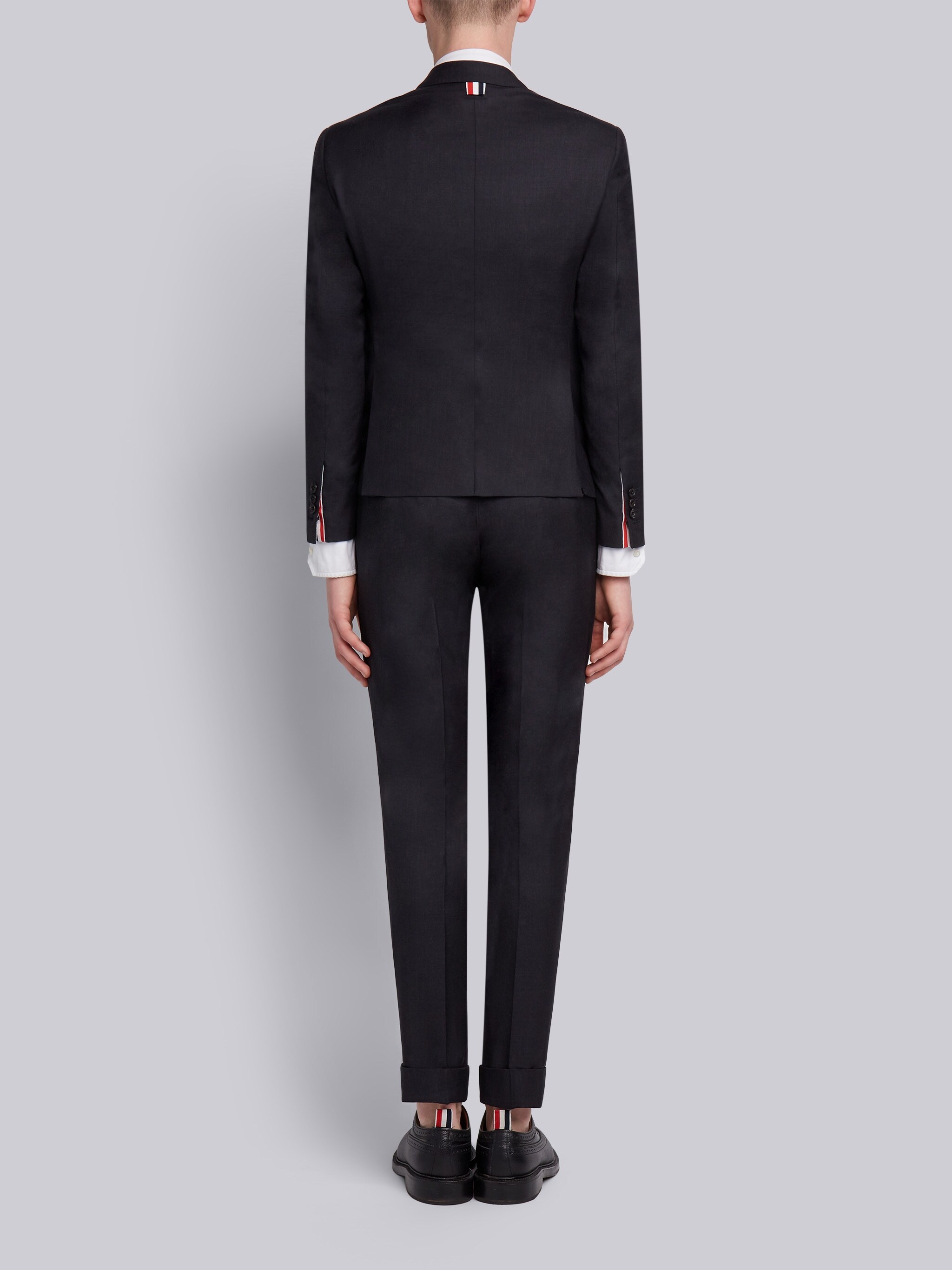 Thom Browne Super 120s Twill Suit With Tie In Black