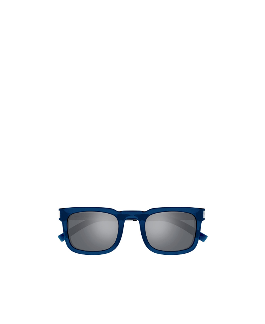 Saint Laurent Square Frame Sunglasses In Gray