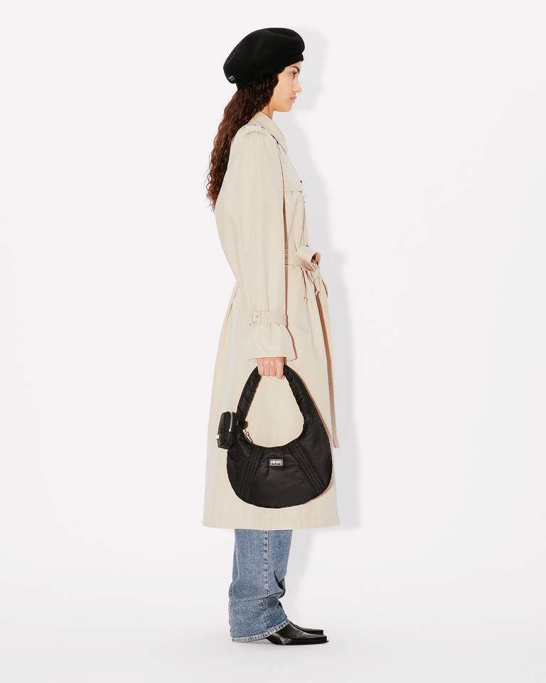 Kenzo Cut-out Double-breasted Trench Coat In Nude