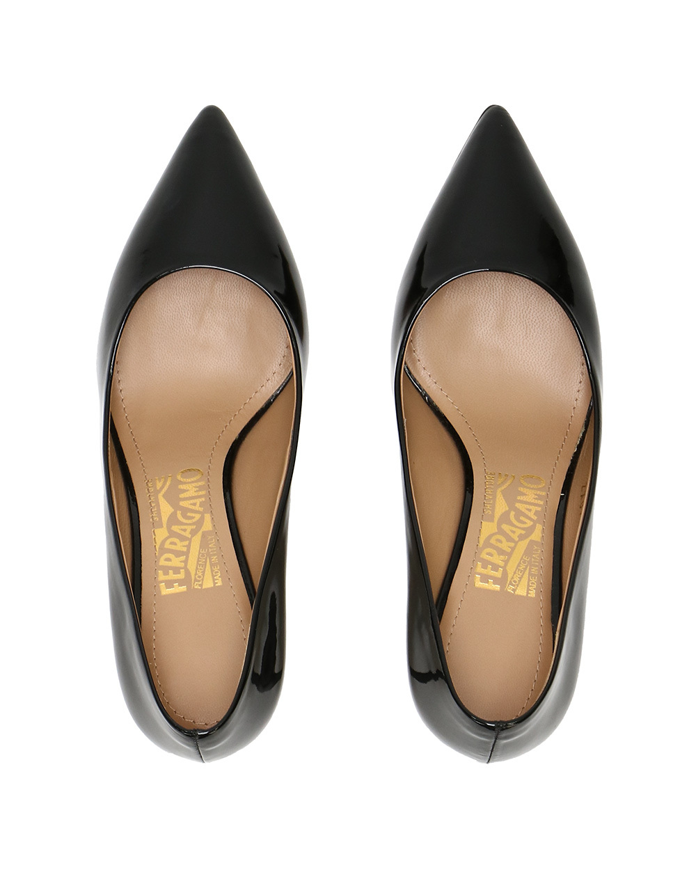 Ferragamo Cusp High-heeled Shoes In Black