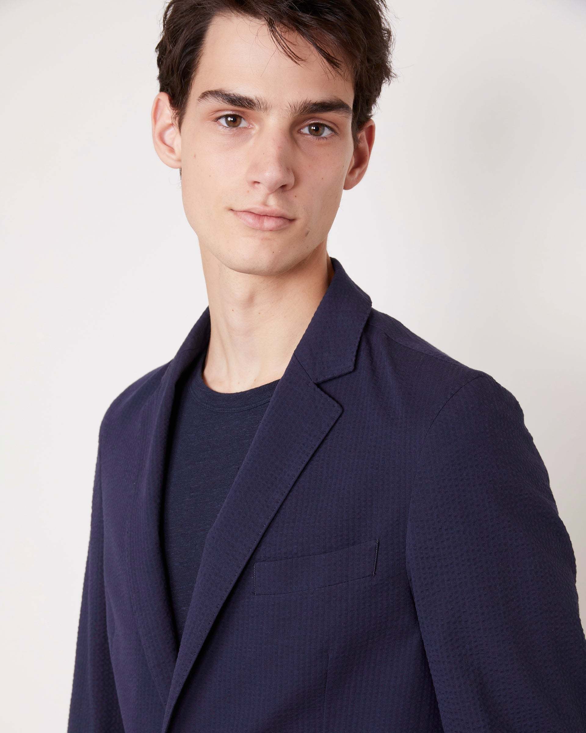OFFICINE GENERALE NEHEMIAH SEERSUCKER BLAZER