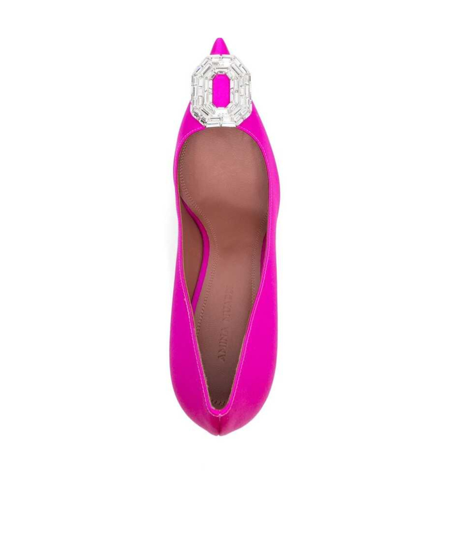 Amina Muaddi Stiletto High Heels In Pink