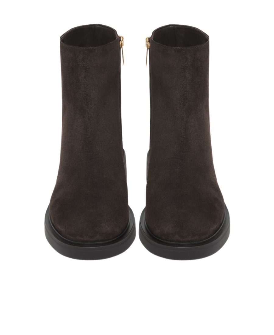 Gianvito Rossi Lexington Suede Ankle Boots In Black